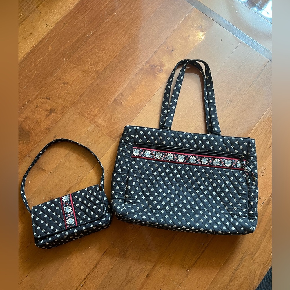 Vera Bradley Brief case and small purse